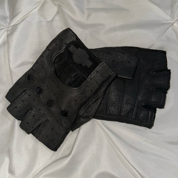 Harley-Davidson Other - Harley Davidson, leather fingerless, gloves size large